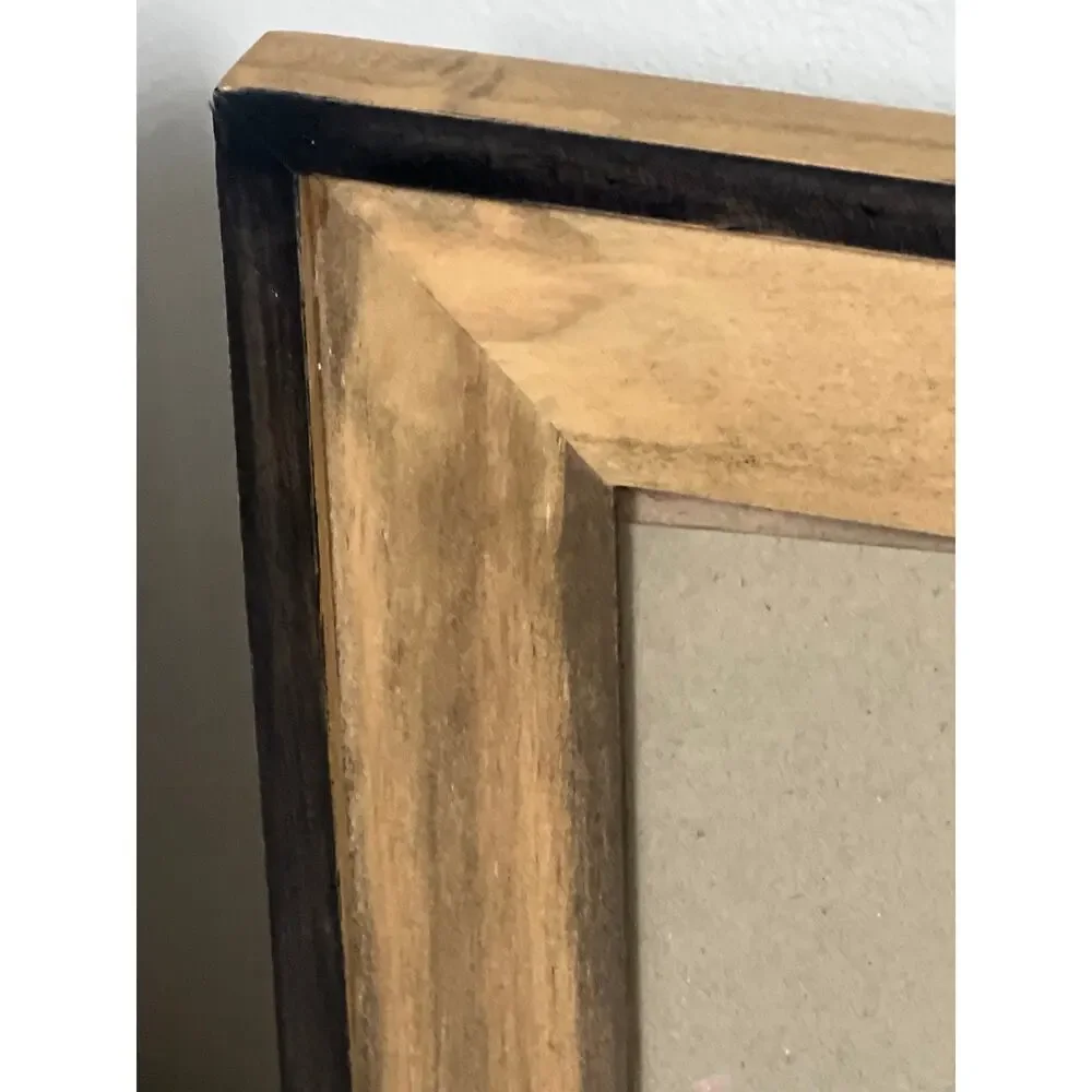 Wooden Gallery Picture Frames with Glass Set of 2 Size 8 x 10/ 4.5 x 6.5 Opening